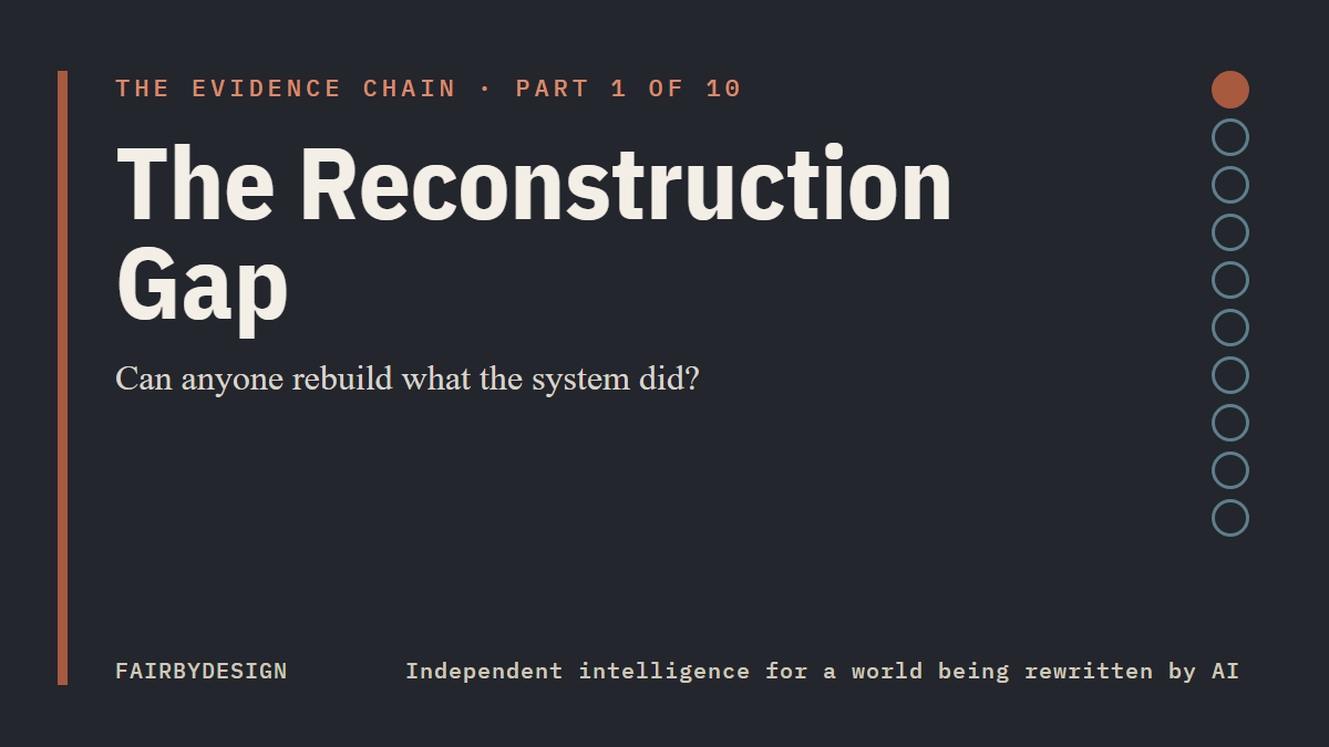The Reconstruction Gap