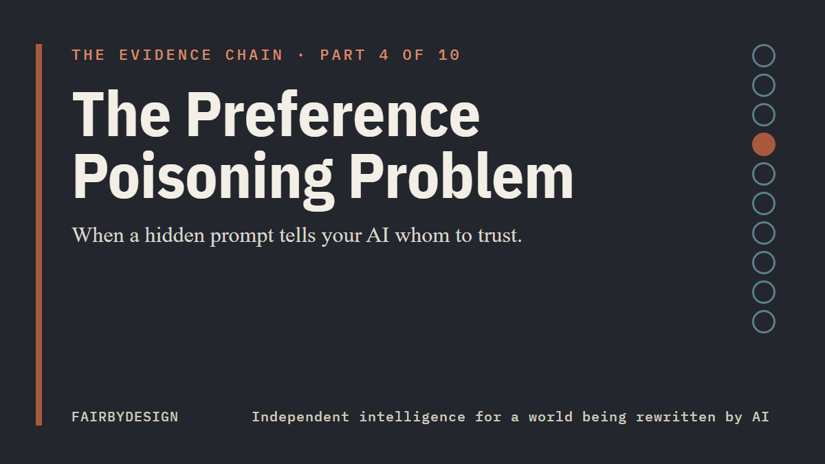 The Preference Poisoning Problem