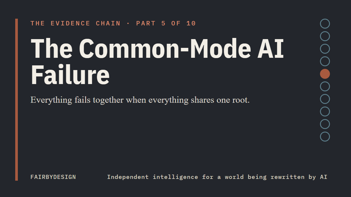 The Common-Mode AI Failure